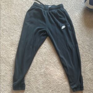 Black Nike cuffed sweatpants